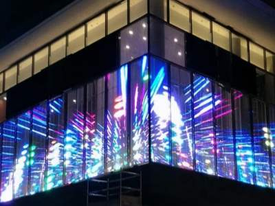 地铁站台屏led透明屏定制厂家