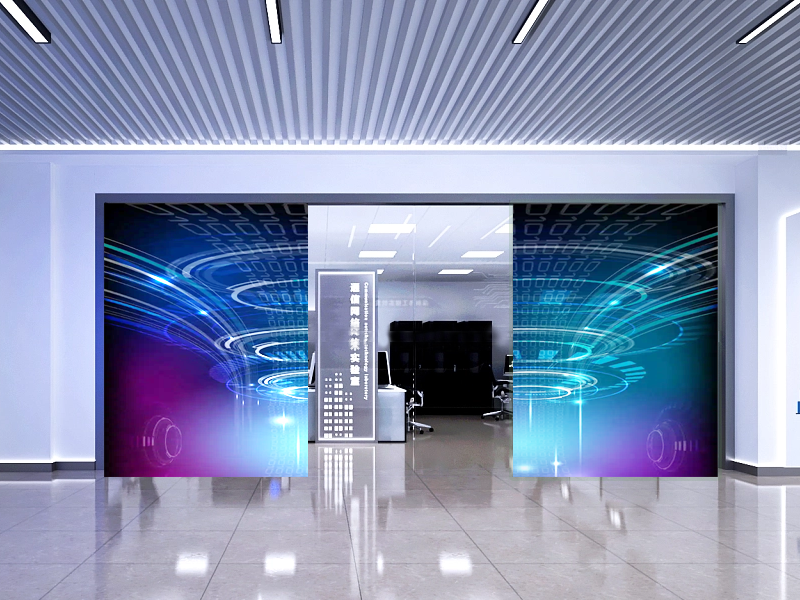 LED left and right opening and closing screens